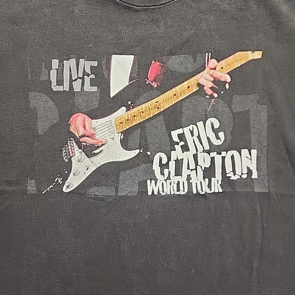 Vtg 1998 Eric Clapton World Tour T-Shirt Hanes Live Blues Rock Concert Tee Sz XL - Picture 2 of 13